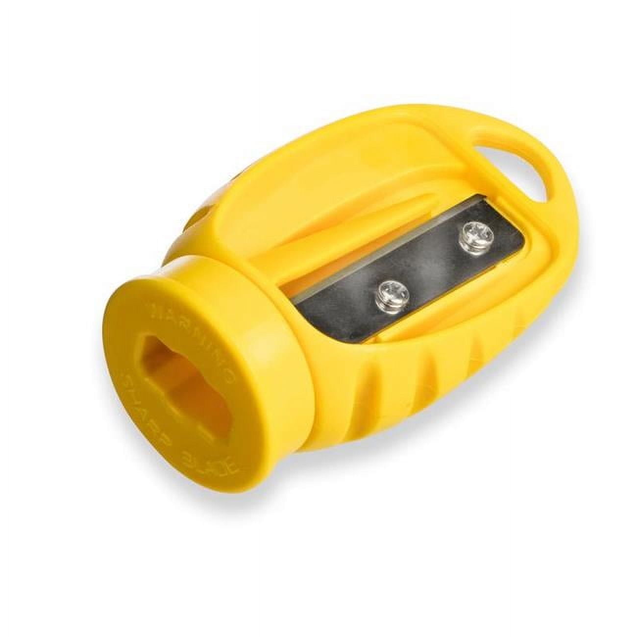 CH Hanson 2036271 9.37 in. Carpenter Pencil Sharpener, Yellow - Case of 10