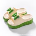 thumbnail image 1 of Nuevas zapatillas de mujer, sandalias de playa, zapatos con elevación, encantadoras sandalias de verano de tiro alto antideslizantes con punta envuelta para usar en la playa al aire libre, 1 of 3