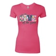 thumbnail image 3 of For the Love of the Game Sports Womens Slim Fit Junior Tee, Hot Pink, XX-Large, 3 of 5