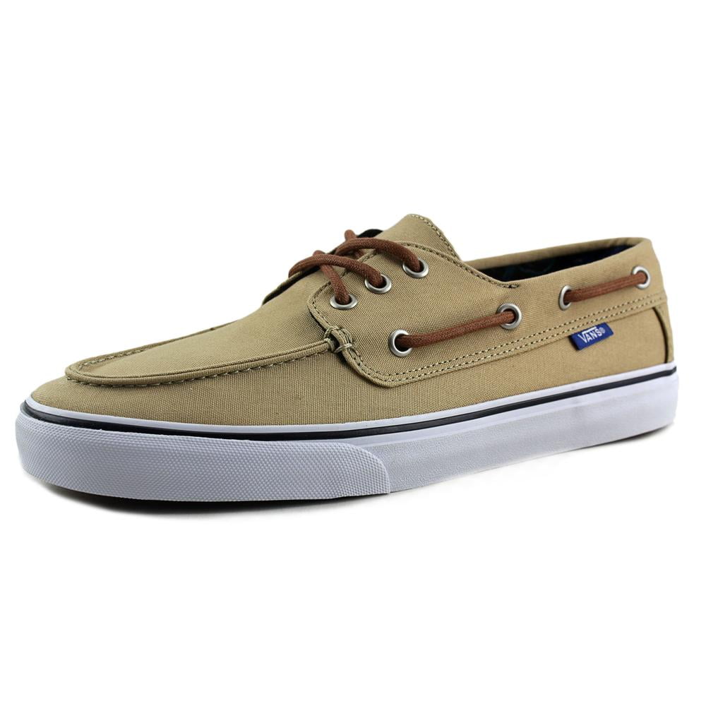 all white vans boat shoes