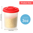 thumbnail image 2 of 8PCS Salt and Pepper Shakers Moisture Proof Salt Shaker with Red Covers Lids Plastic Airtight Spice Jar Dispenser, 2 of 7