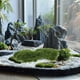 thumbnail image 5 of 1 paquete Moss de imitación para plantas en macetas Moss artificiales Falsas Vierras Verdes Jardín de hadas Moss Plantas de jardín de hadas relleno Centro de mesa decorativa de musgo, 5 of 7