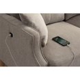 thumbnail image 6 of MAYEERTY Modern Loveseat for Living Room with Waterproof Fabric and USB Charging Ports, 57*32*35"Cream, 6 of 8