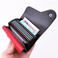 thumbnail image 2 of Bolsa De Coche Tarjetero Organizador De Tarjetas Portátil PU Cuero Elegante Antirrobo Tarjeta Bolsa Titular Contenedor Almacenamiento Organizador Madre GiftRed Mgaxyff Rojo, 2 of 8