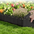thumbnail image 6 of Linnome Plastic Garden Fence 5 Pack Picket Edging for Lawn Flowerbed Plant Border Decorative Yard Barrier 8x5.9in Black, 6 of 6