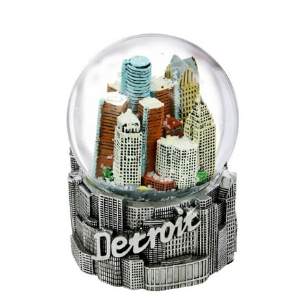 65mm Detroit, Michigan Snow Globe