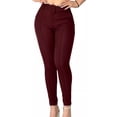 thumbnail image 1 of Pantalon Dama Vestir Moda Stretch Tiro Alto Formal Con Cinto, 1 of 3