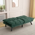 thumbnail image 3 of Leumius Futon Sofa Bed High-Density Memory Foam Adjustable Backseat, Greem, 3 of 6
