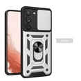 thumbnail image 1 of Tarise Case for Samsung Galaxy S23+ 5G, Galaxy S23 Plus 5G Phone Case with Slide Camera Cover, Kickstand Heavy Duty Rugged Shockproof Military Grade Case Cover for Samssung S23 Plus 5G 6.6", Silver, 1 of 9