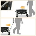 thumbnail image 3 of Zimtown Carro Plegable Carro Utilitario Plegable con Ruedas Todoterreno, Negro, Plateado, 3 of 10