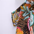 thumbnail image 3 of Hiiyo Infant Boys Clothes Outfits Leaves Printed Short Sleeved Button Shirt Shorts Set, 3 of 8