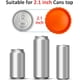 thumbnail image 2 of Tapas de silicona para latas de soda, paquete de 6 tapas reutilizables para latas de soda/bebida/cerveza, se adapta a latas de soda estándar (gris) oso de fresa Electrónica, 2 of 6