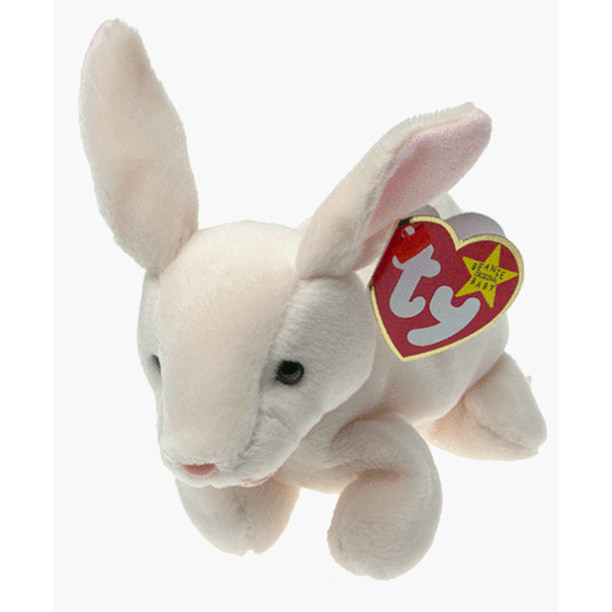 Ty Beanie Baby Nibbler the Bunny Rabbit Plush