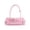 Pink, variant on Transparent Gloss Jelly Polka Dot Mini Handbag Snap Closure Rectangular Underarm Purse For City Walk Coffee Shop Daily Casual Fashion Gifts