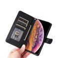 thumbnail image 4 of JTCASES Compatible with iPhone X/iPhone Xs 5.8 inch Case Wallet Flip Folio Case [Kickstand] with RFID Blocking Card Holders [Shockproof] and Wrist Strap Phone Cover for Men Women Girls, Black, 4 of 12