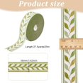 thumbnail image 2 of Cinta de 27 yardas de cinta jacquard tejida con bordado de hojas verdes, 1.4 pulgadas (36 mm), cinta de encaje tejida bordada, correa de cincha resistente, 2 of 6