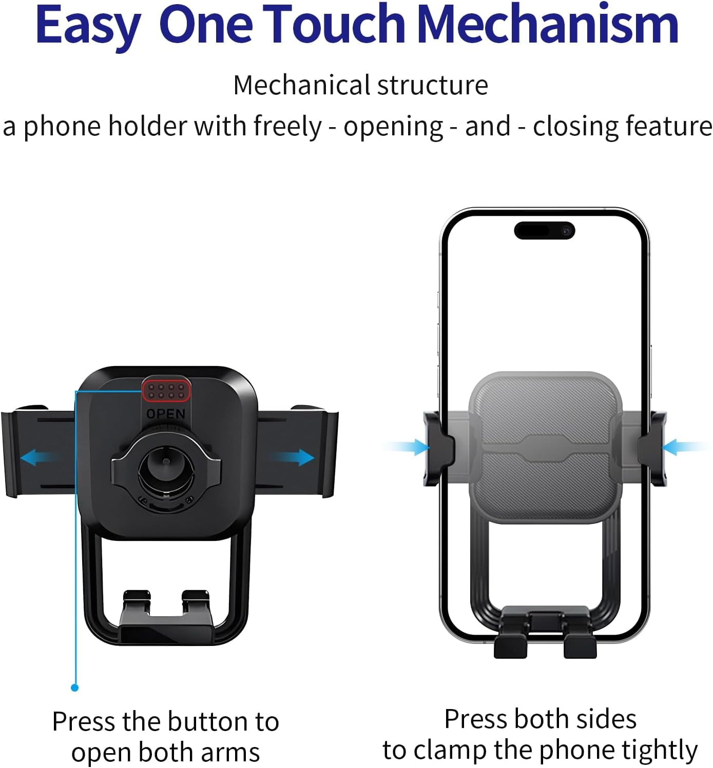 Car Phone Holder for 2017-2022 Honda CR-V / 2020-2022 CRV Hybrid Auto Accessories Navigation Bracket Interior Decoration Mobile Cell Phone Mount, 360° Rotation