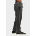 thumbnail image 2 of ET TU Men's Lightweight Open Bottom Fleece Lounge Sweatpants w/Side Pockets, 2 of 4