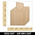 thumbnail image 2 of Tissue Box Wood Shape Unfinished Piece Cutout Craft DIY Projects - 4.70 Inch Size - 1/4 Inch Thick, 2 of 7