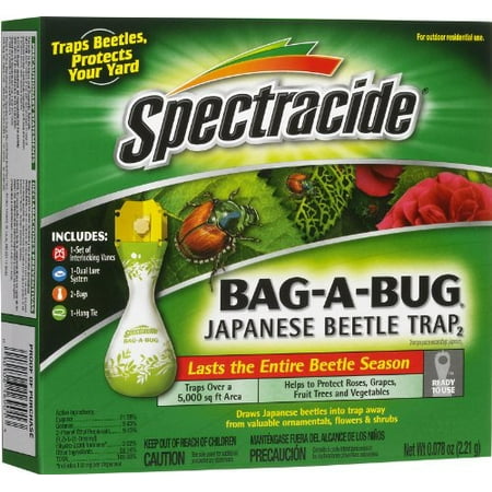 4 Pack Spectracide BAG-A-BUG Japanese Beetle Trap