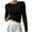 Black, variant on YUGYXL Womens Thin Lightweight Long Sleeve Tops Fall Crew Neck Comfy Sweatshirts Slim Fit Solid Color Blouse Dark Gray XS