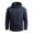 Dark Blue, variant on Mens Jacket Zip Up Waterproof Detachable Hooded Jacket Lightweight Long Sleeve Outdoor Coat Classic Fit Mens Jackets