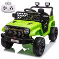 thumbnail image 1 of Joyracer Camion-Auto pour Enfants 12 V à Chevaucher avec Télécommande, Voiture Jouet pour Tout-Petits, Jouet Électrique à Chevaucher avec 3 Vitesses, Suspension, Musique, Bluetooth, MP3, Lumières DEL, Vert Pâle, 1 of 10