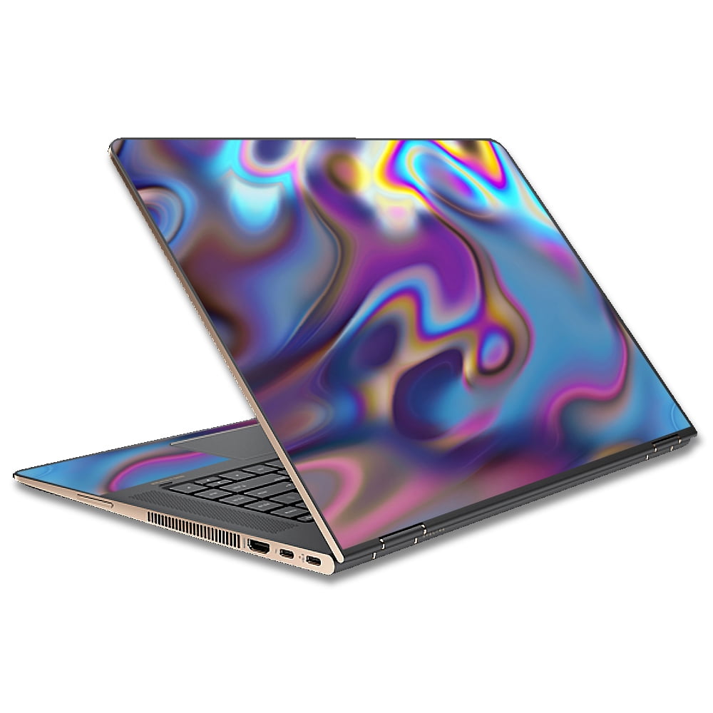 Skin Decal For Hp Spectre X360 15T Laptop Vinyl Wrap / Opalescent Resin