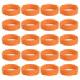thumbnail image 1 of 20Pcs Silicone Rubber Bands Non-slip 1.22 Inch Flat for Books, Orange, 1 of 6