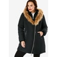 thumbnail image 4 of Roaman's Women's Plus Size Double Layer Puffer Coat, 4 of 6
