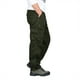 thumbnail image 4 of Pantalones largos de algodón para hombre, multibolsillos, cintura elástica, resistentes al desgaste, pantalones largos para hombre, 4 of 5