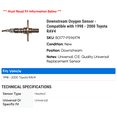 thumbnail image 2 of Downstream Oxygen Sensor - Compatible with 1998 - 2000 Toyota RAV4 1999, 2 of 2