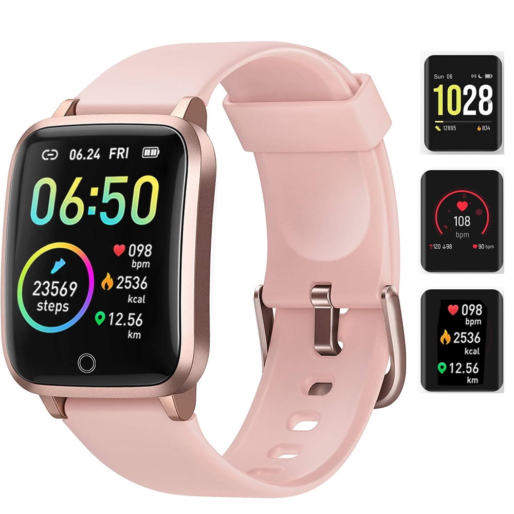 Doosl Smart Watch, IP68 Waterproof Fitness Trackers Heart Monitor, Activity Tracker Pedometer, Smartwatch Compatible with IOS - Walmart.com