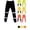 Orange, variant on Mens High Visibility Pants Reflective Stripes Drawstring Waist Pant Waterproof Safety Rain Trousers with Pockets Black,M