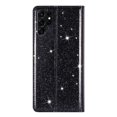 thumbnail image 4 of Decase Bling Case For Samsung Galaxy S24 Ultra,Fashionable PU Leather Magnetic Flip Wallet Cover Ultra Slim Scratch-resistant Phone Shell for Galaxy S24 Ultra (2024 Release),Black, 4 of 7