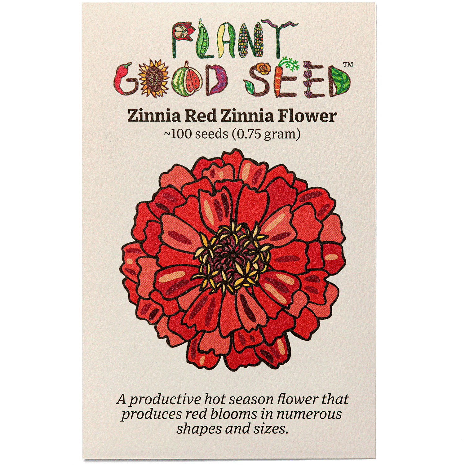 Zinnia Red Zinnia Flower Seeds