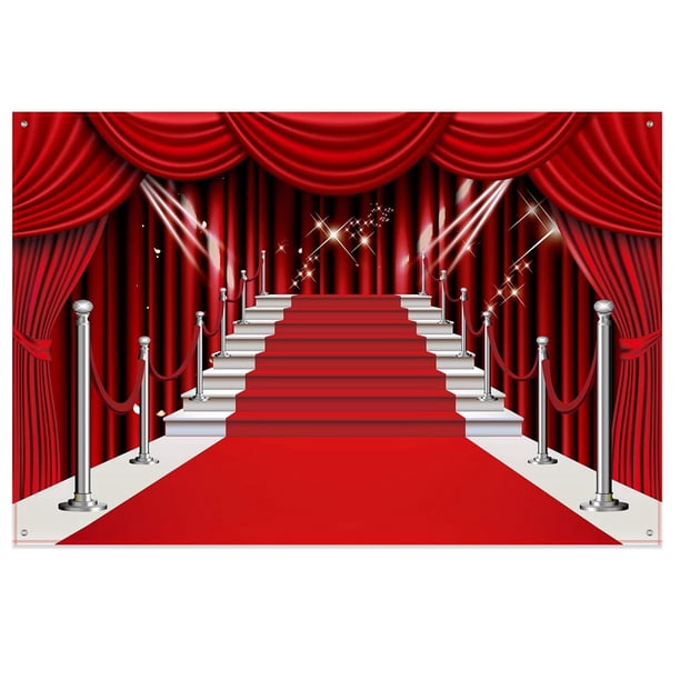 TelóN de Fondo de Cortina Roja, TelóN de Fondo de FotografíA de Tela de Alfombra Roja Grande Fondo de Estudio de FotografíA para Decoraciones