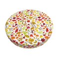 thumbnail image 6 of Uemuo Colorful Leaves Pattern Round Bar Stool Seat Covers Washable Stool Cushion Slipcover Elastic Bar Chair Covers-12 inch, 6 of 7