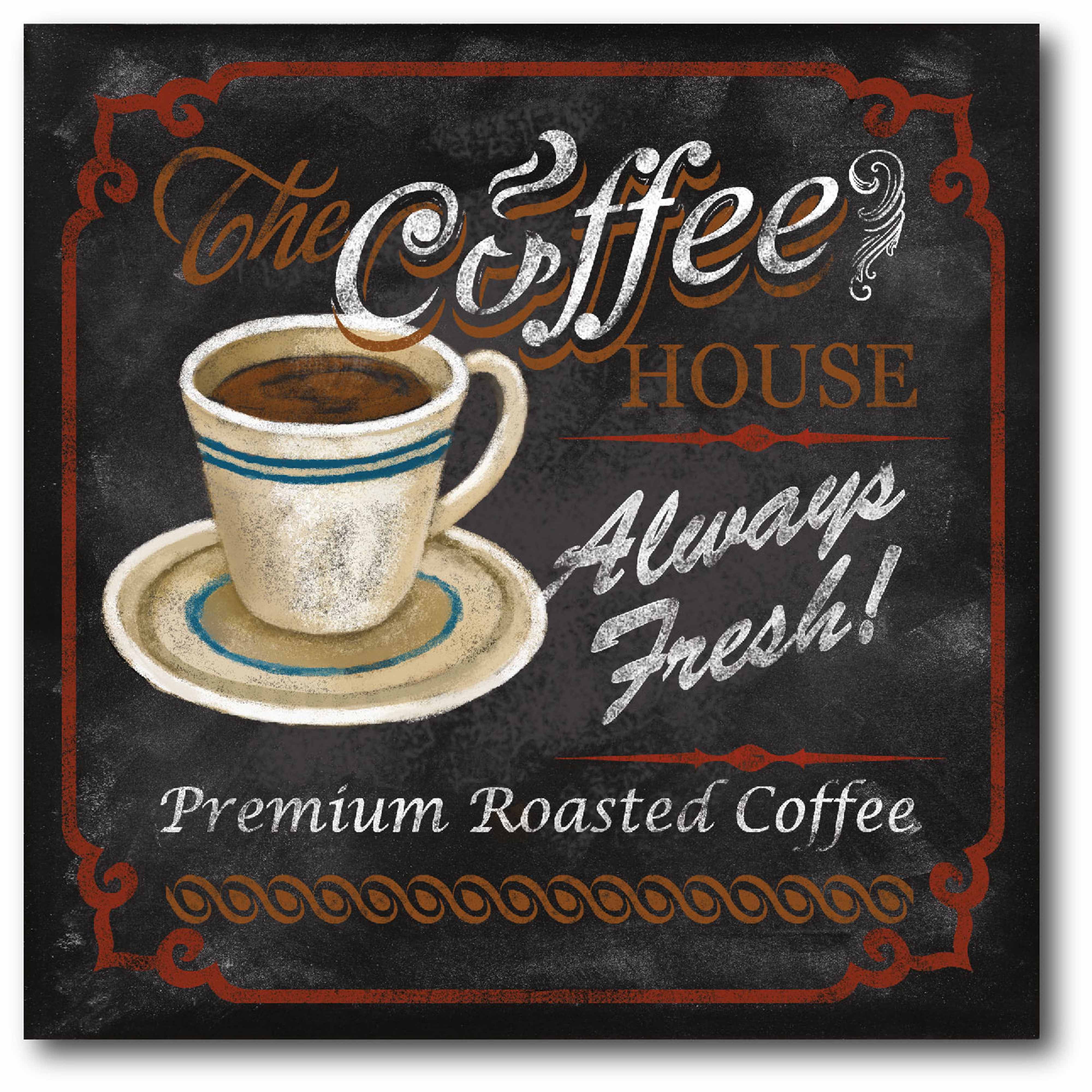Coffee Café II Gallery-Wrapped Canvas Wall Art, 16x16 - Walmart.com
