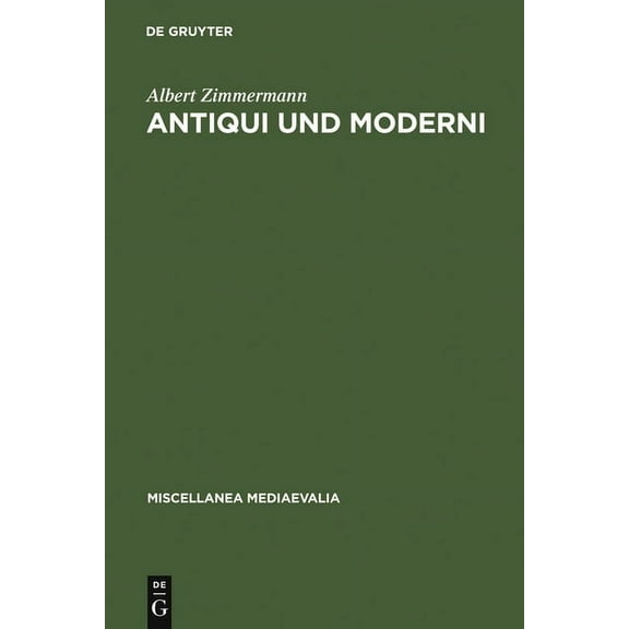 Miscellanea Mediaevalia Antiqui und Moderni, Book 9, (Hardcover)