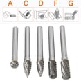thumbnail image 1 of Juego De Brocas Rotativas De Carburo De Tungsteno, Doble Corte, Pulido Y Esmerilado, Construcción Duradera, Herramienta Multiusos, Fácil De Usar, Larga Vida útil Para Metal,, 1 of 7