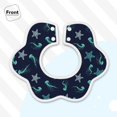 thumbnail image 3 of Hirioo Ice Blue Starfish and Jellyfish for Baby Cotton Petal Bib Drool Bibs for Baby Boy Unisex, 3 of 9