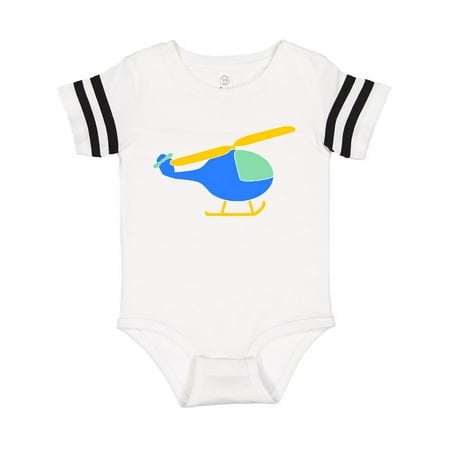 

Inktastic Cute Blue Helicopter Gift Baby Boy or Baby Girl Bodysuit