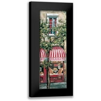 St. John, Mark 9x18 Black Modern Framed Museum Art Print Titled - Red Striped Awning