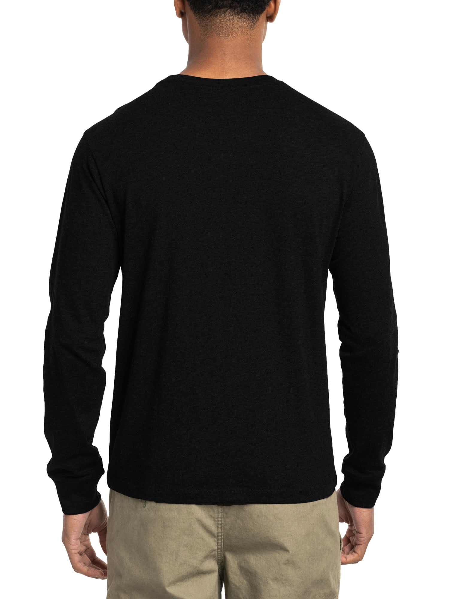U.S. Polo Assn. Men's Cotton Crewneck Tee with Long Sleeves, Sizes XS-3XL