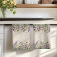 thumbnail image 7 of Spring Purple Floral Kitchen Towels Set of 4, Rustic Flowers Botanical Vintage Absorbent Dish Towels for Kitchen, Microfiber Hand Towel, Quick Drying Tea Towel for Cleaning Decorative Dishcloths, 7 of 7