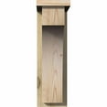 thumbnail image 2 of 6"W x 12"D x 20"H Huntington Rough Sawn Corbel w/Backplate, Douglas Fir, 2 of 9