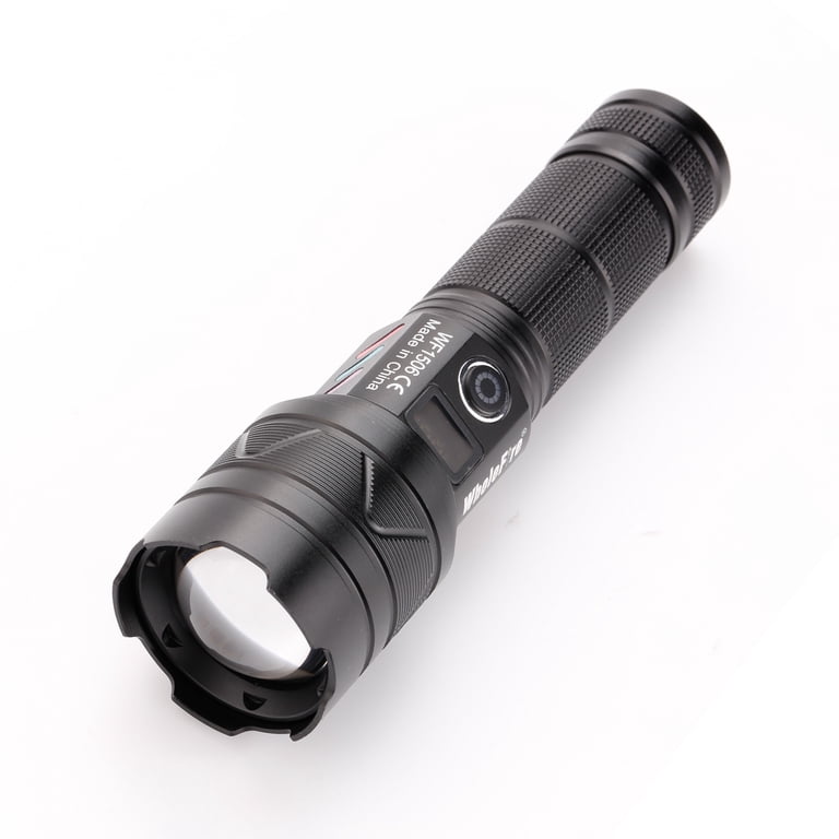 Yls 5000 Lumen Rechargeable Flashlight - Digital Display, 8 Modes, IPX4 Waterproof, With Magnetic Base