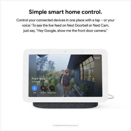 Nest Hub 7” Smart Display with Google Assistant (2nd Gen) - Charcoal