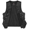 thumbnail image 7 of ARD Men's Black Cowhide Leather Classic Motorcycle Side Laces Biker/Club Vest (Large), 7 of 7